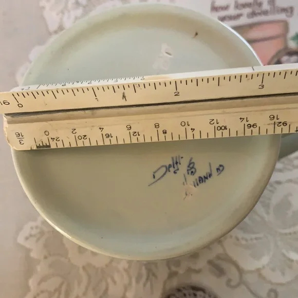 HOLLAND DELFT BLUE LARGE COFFEE CUP MUG WINDMILL SOUVENIR  “KLM” VINTAGE VTG - Picture 10 of 13